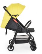 MONI Carucior sport pentru copii Capri Yellow Spatar reglabil cu pozitie de somn Suport pentru picioare reglabil Centura de siguranta Roti spate cu frana Copertina reglabila Recomandat de la 6luni