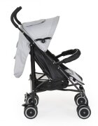 MONI Carucior sport pentru copii Jerry New Gray cu spatar reglabil si pozitie somn roti pivotante cu frana suport picioare reglabil cadru din aluminiu pliabil compact tip umbrela bara de protectie detasabila