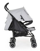 MONI Carucior sport pentru copii Jerry New Gray cu spatar reglabil si pozitie somn roti pivotante cu frana suport picioare reglabil cadru din aluminiu pliabil compact tip umbrela bara de protectie detasabila