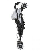 MONI Carucior sport pentru copii Jerry New Gray cu spatar reglabil si pozitie somn roti pivotante cu frana suport picioare reglabil cadru din aluminiu pliabil compact tip umbrela bara de protectie detasabila