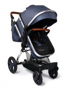 MONI Carucior transformabil 2 in 1 Veyron Jeanssezut reversibilmaner parental reglabil pe inaltimespatar reglabilaccesorii incluse