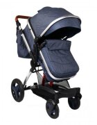 MONI Carucior transformabil 2 in 1 Veyron Jeanssezut reversibilmaner parental reglabil pe inaltimespatar reglabilaccesorii incluse