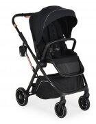 MONI Carucior transformabil 2in1 Bingo Anthracite cu sezut reversibilpana la 4 ani sau 22kgspatar reglabilcapotina XXL cu 4 sectiunipliere compacta cu unitatea scaunuluiroti rezistentehusa picioare si geanta incluse