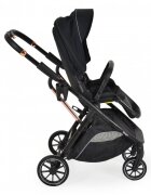 MONI Carucior transformabil 2in1 Bingo Anthracite cu sezut reversibilpana la 4 ani sau 22kgspatar reglabilcapotina XXL cu 4 sectiunipliere compacta cu unitatea scaunuluiroti rezistentehusa picioare si geanta incluse