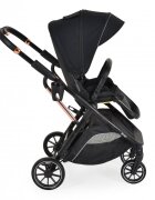 MONI Carucior transformabil 2in1 Bingo Anthracite cu sezut reversibilpana la 4 ani sau 22kgspatar reglabilcapotina XXL cu 4 sectiunipliere compacta cu unitatea scaunuluiroti rezistentehusa picioare si geanta incluse