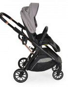 MONI Carucior transformabil 2in1 Bingo Steel cu sezut reversibilpana la 4 ani sau 22kgspatar reglabilcapotina XXL cu 4 sectiunipliere compacta cu unitatea scaunuluiroti rezistentehusa picioare si geanta incluse