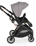 MONI Carucior transformabil 2in1 Bingo Steel cu sezut reversibilpana la 4 ani sau 22kgspatar reglabilcapotina XXL cu 4 sectiunipliere compacta cu unitatea scaunuluiroti rezistentehusa picioare si geanta incluse