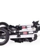 MONI Carucior transformabil 2in1 Gala Dark Grey cu sistem dublu de suspensiicadru din aluminiumaner reglabil pe inaltimecopertina XXLsezut reversibilhusa picioare si geanta mamici inclusa