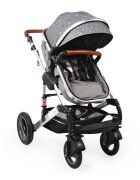 MONI Carucior transformabil 2in1 Gala Premium Stars cu sistem dublu de suspensiicadru din aluminiumaner reglabil pe inaltimecopertina XXLsezut reversibilhusa picioare si geanta mamici inclusa