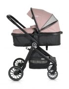 MONI Carucior transformabil 2in1 Rio Pink pana la 22 kgcadru din aluminiuspatar reglabilscaun reversibilroti din spuma EVA pivotante cu amortizor si rulmentbaldachinhusa picioaregeantaplasa insectesuport pahar