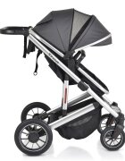 MONI Carucior transformabil 2in1 Thira Grey cu cadru din aluminiuGreutate admisa 22 kgCapotina reglabilaManer reglabil din piele ecologicaBara de protectie detasabilaCentura de sigurantaHusa picioare si Geanta incluse