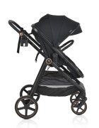 MONI Carucior transformabil 2in1 Tokyo Black pana la 22 kgCadru din aluminiuManer parental si Spatar reglabileScaun reversibilRoti spuma EVA pivotante cu amortizorBaldachinHusa picioareGeantaPlasa insecteSuport pahar