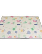 MONI Covor din spuma XPE pentru camera copii XXL 180x200cm Forest rulabil usor de transportat antiderapant