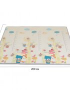 MONI Covor din spuma XPE pentru camera copii XXL 180x200cm Forest rulabil usor de transportat antiderapant