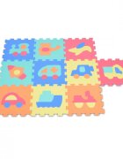 MONI Covoras puzzle cu 10 piese din spuma Vehicle