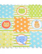 MONI Covoras puzzle cu 9 piese din spuma Animals