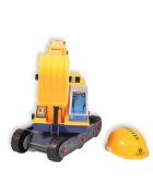 MONI Excavator copii fara pedale Powerful cu sezut rotativ volan cu claxon si cupa mobila