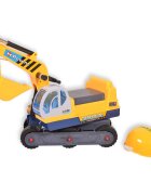 MONI Excavator copii fara pedale Powerful cu sezut rotativ volan cu claxon si cupa mobila