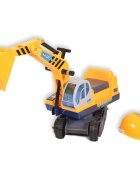 MONI Excavator copii fara pedale Powerful cu sezut rotativ volan cu claxon si cupa mobila