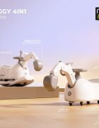 MONI Excavator fara pedale Diggy Grey tranformabil 4in1 cu Cupa mobilaBaza detasabila si transformare in balansoarOlita incorporataSezut confortabilEfecte muzicale si luminiRecomandat de la 12luniGreutate admisa 25kg