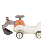 MONI Excavator Ride On fara pedale Bumpy 3in1 cu cupa mobilaVolan Functie balansoar cu baza detasabila Greutate maxim suportata 25 kg Dimensiune 70x30x53 cm