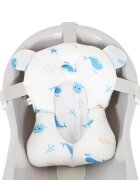 MONI Hamac pentru cadita Sea Star Whale Blue material cu uscare rapida recomandat de la nastere dimensiune 44x33 cm