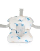 MONI Hamac pentru cadita Sea Star Whale Blue material cu uscare rapida recomandat de la nastere dimensiune 44x33 cm