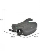 MONI Inaltator auto pentru copii 125-150cm I-Jet Gri