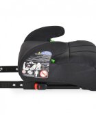 MONI Inaltator auto pentru copii Monza Basic Black 125-150 cmOmologat R129 I-Sizefixare Isofixhusa detasabila