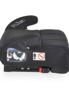 MONI Inaltator auto pentru copii Monza Black 125-150 cm cu jucarie de plus inclusaCertificare R129fixare cu isofixhusa detasabila