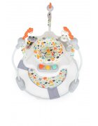 MONI Jumper pentru copii Magic fun Grey cu scaun rotativ 360inaltime reglabila pe 3 nivelepanou interactiv cu butoane muzicalejucarii din plusrecomandat de la 6luni si maxim 12 kg