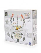 MONI Jumper pentru copii Magic fun Grey cu scaun rotativ 360inaltime reglabila pe 3 nivelepanou interactiv cu butoane muzicalejucarii din plusrecomandat de la 6luni si maxim 12 kg