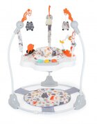 MONI Jumper pentru copii Magic fun Orange cu scaun rotativ 360inaltime reglabila pe 3 nivelepanou interactiv cu butoane muzicalejucarii din plusrecomandat de la 6luni si maxim 12 kg