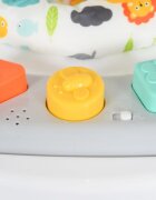 MONI Jumper pentru copii Magic fun Orange cu scaun rotativ 360inaltime reglabila pe 3 nivelepanou interactiv cu butoane muzicalejucarii din plusrecomandat de la 6luni si maxim 12 kg