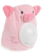 MONI Lampa de veghe din plus cu sunete si proiectii Starry Sky Piggy Pink
