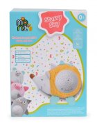 MONI Lampa de veghe din plus cu sunete si proiectii Starry Sky Piggy Pink