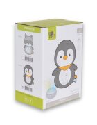 MONI Lampa de veghe pentru camera copii Snuggly Penguin cu sunete albe10 melodii linistitoare si sunete ale naturiiVolum reglabilOprire automata dupa 20 minuteMaterial plus moaleProiector detasabil utilizare individuala