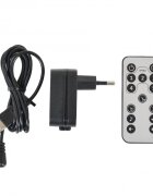 MONI Leagan electric pentru bebelusi Cangaroo cu senzor de miscare si telecomanda Cloud Premium Dark Grey