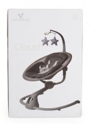 MONI Leagan electric pentru bebelusi Cangaroo cu senzor de miscare si telecomanda Cloud Premium Light Grey