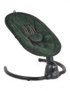 MONI Leagan electric pentru bebelusi Clarissa Green cu telecomanda senzor de miscare5 viteze de leganare cronometru bluetooth pernuta baldachin cu jucarii si plasa insecte husa detasabilacentura de siguranta