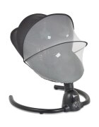 MONI Leagan electric pentru bebelusi Clarissa Green cu telecomanda senzor de miscare5 viteze de leganare cronometru bluetooth pernuta baldachin cu jucarii si plasa insecte husa detasabilacentura de siguranta