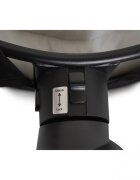 MONI Leagan electric pentru bebelusi Clarissa Grey cu telecomanda senzor de miscare5 viteze de leganare cronometru bluetooth pernuta baldachin cu jucarii si plasa insecte husa detasabilacentura de siguranta