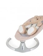 MONI Leagan electric pentru copii Ari Bear Bej cu telecomandaconectare la priza sau baterii5 viteze12 melodiipernuta reductor cu design ursulet inclusa