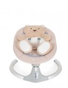 MONI Leagan electric pentru copii Ari Bear Bej cu telecomandaconectare la priza sau baterii5 viteze12 melodiipernuta reductor cu design ursulet inclusa