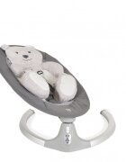 MONI Leagan electric pentru copii Ari Bear Gri cu telecomandaconectare la priza sau baterii5 viteze12 melodiipernuta reductor cu design ursulet inclusa