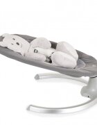 MONI Leagan electric pentru copii Ari Bear Gri cu telecomandaconectare la priza sau baterii5 viteze12 melodiipernuta reductor cu design ursulet inclusa