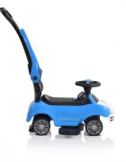 MONI Masinuta copii de impins Rider 2in1 Blue cu maner parental detasabil volan cu melodii spatiu pentru jucarii sub scaun protectie impotriva rasturnarii recomandata copiilor cu varsta peste 2 ani