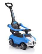 MONI Masinuta copii de impins Rider 2in1 Blue cu maner parental detasabil volan cu melodii spatiu pentru jucarii sub scaun protectie impotriva rasturnarii recomandata copiilor cu varsta peste 2 ani