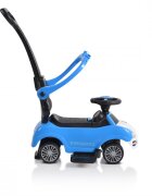 MONI Masinuta copii de impins Rider 2in1 Blue cu maner parental detasabil volan cu melodii spatiu pentru jucarii sub scaun protectie impotriva rasturnarii recomandata copiilor cu varsta peste 2 ani