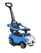 MONI Masinuta copii de impins Rider 2in1 Blue cu maner parental detasabil volan cu melodii spatiu pentru jucarii sub scaun protectie impotriva rasturnarii recomandata copiilor cu varsta peste 2 ani